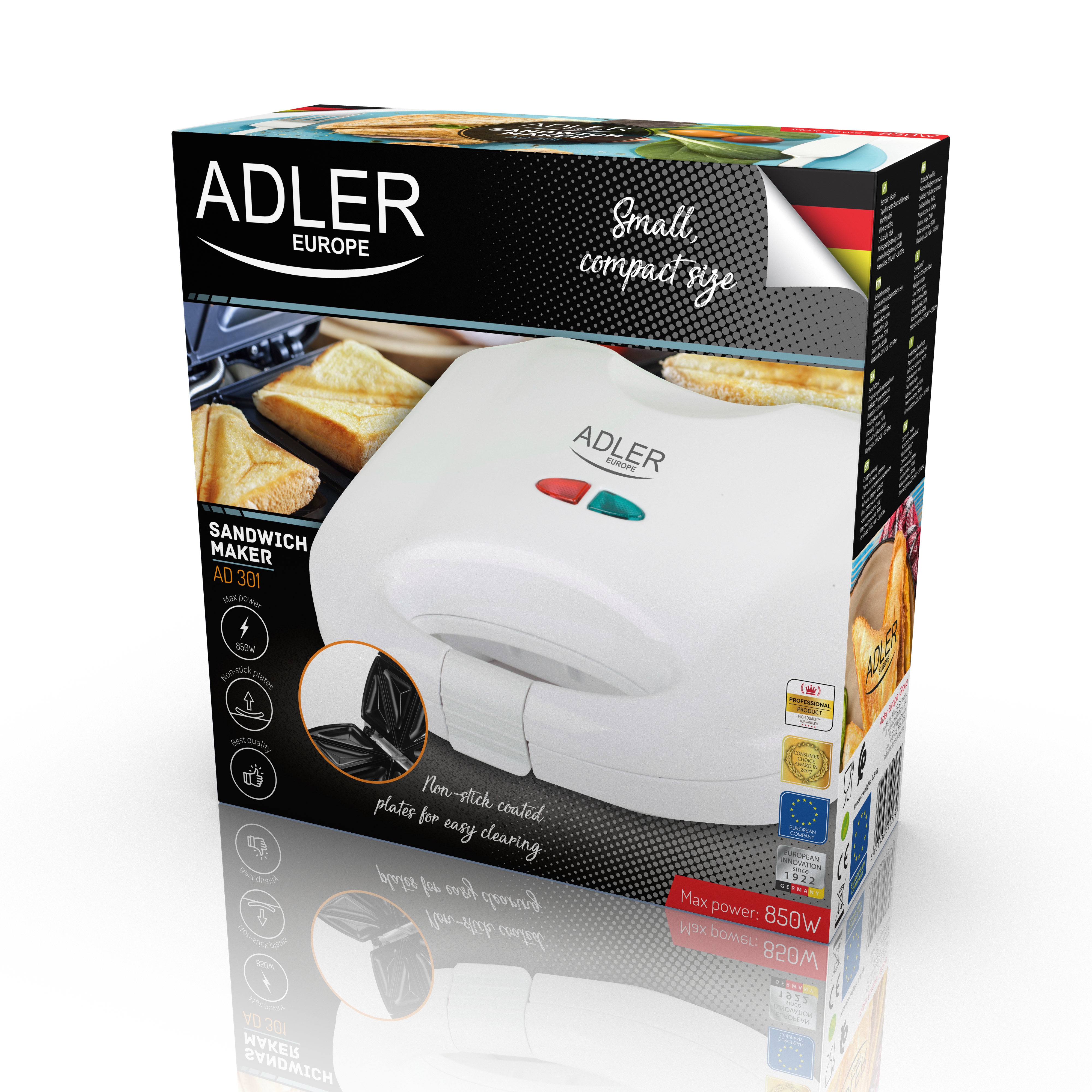 700/ W Adler AD 301/ Sandwich Maker