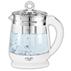 Kettle glass 1,5 l - with temp. control  and  tea infuser