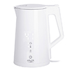 Electric kettle  with LED display & temperature regulation 1,7L STRIX Adler AD 1345 white