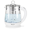 Kettle glass 1,5 l - with temp. control  and  tea infuser Gerlach GL 1296